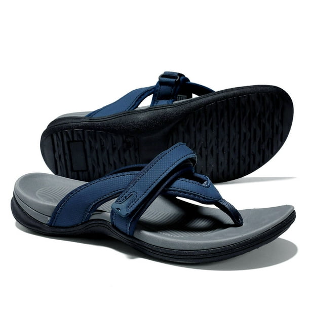 Womens Flip Flops Ladies Comfortable Walking Thong Sandals With Plantar ...