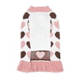 thumbnail image 5 of Vibrant Life Winter Dog and Cat Clothes Pink Hearts Sweater, Small, 5 of 6