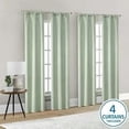 thumbnail image 1 of Mainstays 4 of a Kind Blackout Window Curtains Panels, Set of 4, White, 28" W x 84" L, 1 of 5