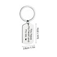 thumbnail image 3 of Hxlazmoo Funny Stainless Steel Keychain Gift for Husband - Creative Anniversary Keepsake with Humorous Message, 3 of 6