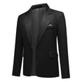 thumbnail image 4 of Cloudstyle Men's Slim Fit Single-Breasted Blazer with One Button & Center Vent - Casual Wrinkle-Free Sport Coat for Everyday Wear, 4 of 14