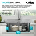 thumbnail image 6 of KRAUS Bellucci 25 Granite Composite WorkstationDrop-In Top MountSingle Bowl Kitchen Sink in Metallic Greywith Accessories, 6 of 17