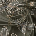 thumbnail image 5 of Ambesonne Flower Window Valance, Blooming Petals Doodle, 54" X 12", Umber Orange Slate Blue, 5 of 5