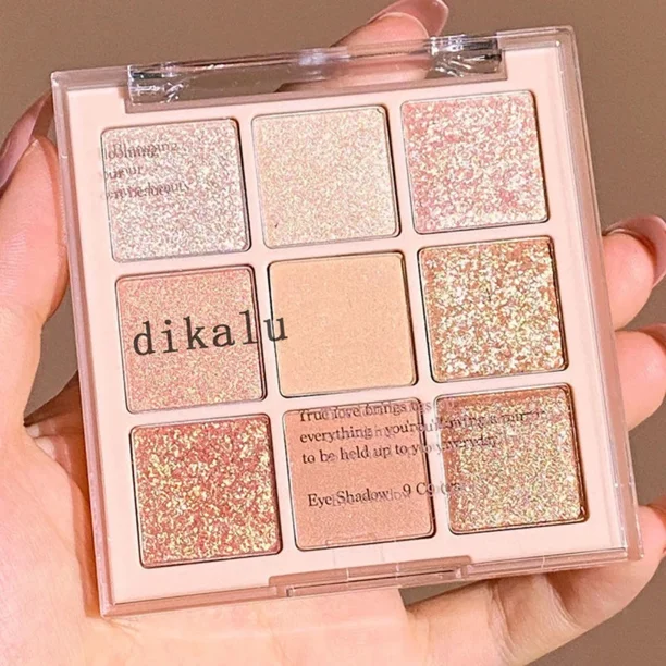 Heallor-Placa de sombra de ojos, Correa portátil, mate, tamaño 10,2, 7,4, 1,5 cm, maquillaje de ojos, cosméticos, textura fina, sombra de ojos, Belleza