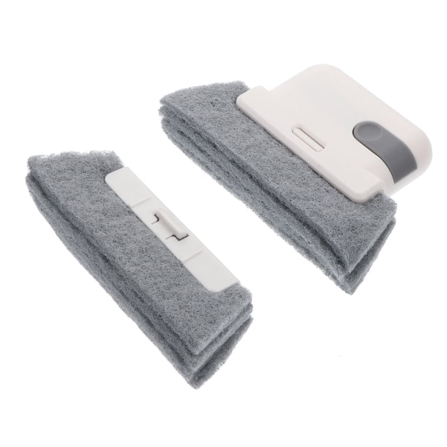 EeaseMX Cepillo limpiador multifunción para ranuras de ventanas con cabezal de cepillo.