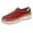 Red, variant on ZTTD Women's Fashion Casual Hollow-Out Round Toe Slip On Shoes Thick Bottom Sneakers
