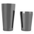 thumbnail image 1 of Juego de coctelera Boston de acero inoxidable, color negro, para cócteles, con elementos esenciales para coctelería profesional, 1 of 8