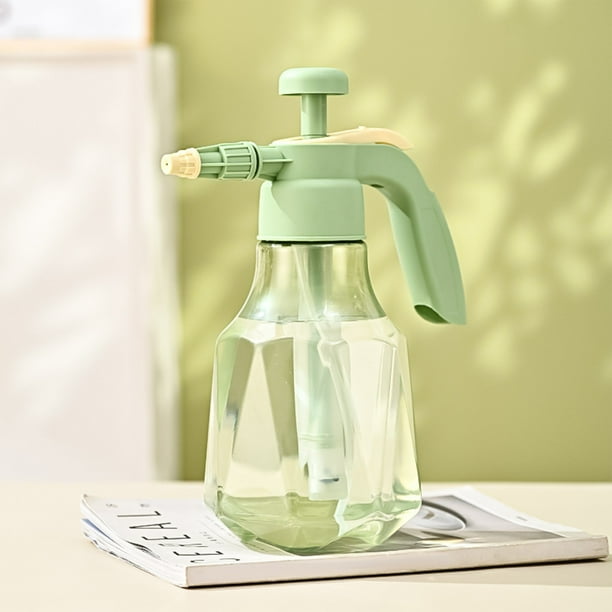 Botella pulverizadora a presión de 2 litros, regadera de alta presión con boquilla ajustable, pulverizador de niebla atomizadora para interiores y exteriores, jardín, limpieza del hogar, peluquería,