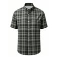 thumbnail image 3 of Shinyii Summer Boys Plaid Short Sleeve Shirt Neck Button Down Shirt Top, Sizes 3-16, 3 of 3