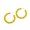 Yellow, variant on HUANLEDASH 1 Pair Women Single Hoop Earrings Fashion Sweet Style Candy-Colored Acrylic Circle Earrings Holiday Party Dress Ear Jewelry Accessories Birthday Valentine's Day Mother's Day Jewelry Gift