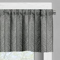 thumbnail image 5 of Ambesonne Chevron Valance & Curtain, Simplistic, 55"x36", Charcoal Grey White, 5 of 7