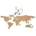thumbnail image 6 of OUNONA 1 Set World Map Corkboard Message Bulletin Board Wooden Diy Self Adhesive Map Decorative Pin Board For Travel Office School Background Decoration, 6 of 8