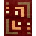 thumbnail image 1 of Ahgly Company Indoor Rectangle Abstract Chocolate Brown Abstract Area Rugs, 8' x 10', 1 of 6