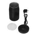 thumbnail image 1 of Máquina eléctrica de espuma de leche de acero inoxidable, batidora automática para espumar de leche para cocina casera, EU 220V-240V, color negro, 1 of 10