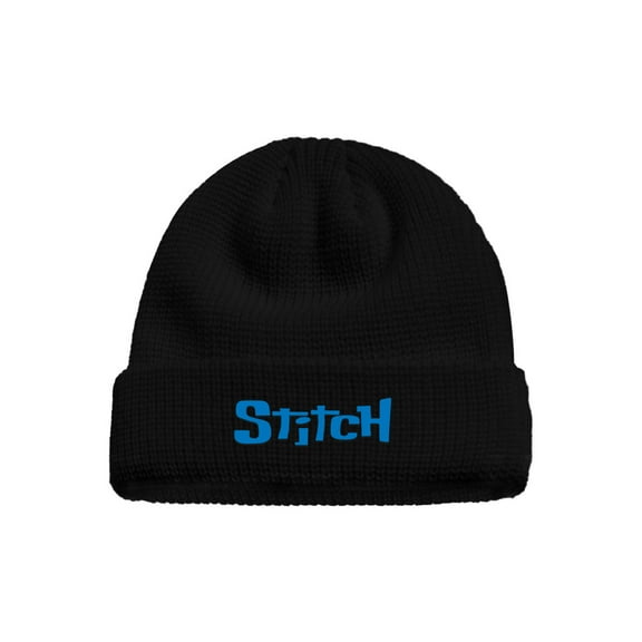 stitch Funny Beanie Hats Men and Women Winter Warm Soft Black Fashion Cool Embroidered Knitted Hats
