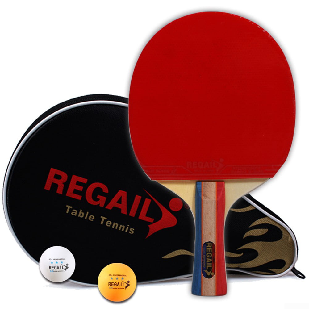 Bolle 1-6 Star Strong Spin Table Tennis Racket 7 Ply Wood Ping Pong Bat Paddle & 2boll 
