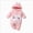 Pink, variant on 3-6 Months Newborn Baby Bodysuits Babys Cute Cartoon Printed Hooded Jumpsuit Warm Long Sleeved Bodysuit Jumpsuit Long Sleeve Bodysuit Cute Newborn Clothes,Hot Pink Jumpsuit Bodysuit