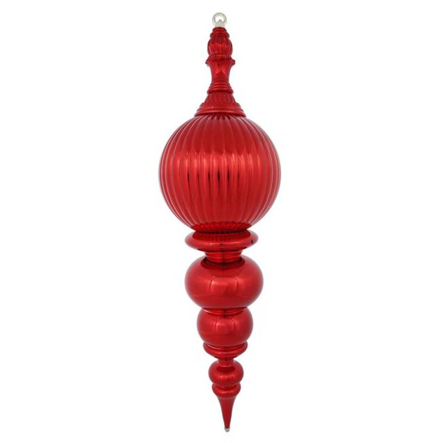 Vickerman M162803 Ornement Finial Rouge Brillant, 28 Po.