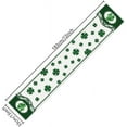 thumbnail image 6 of Lucky Clover Green Shamrocks Table Runner, Seasonal St Patricks Day Holiday Kitchen Dining Table Runner for Irish Spring Home Decoration Indoor Outdoor Party Supply 13 x 72 Inches, 6 of 6