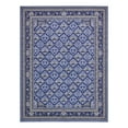 thumbnail image 3 of Unique Loom La Jolla Collection Area Rug - Trellis (9' 10" x 13' Rectangle Blue/Ivory), 3 of 7
