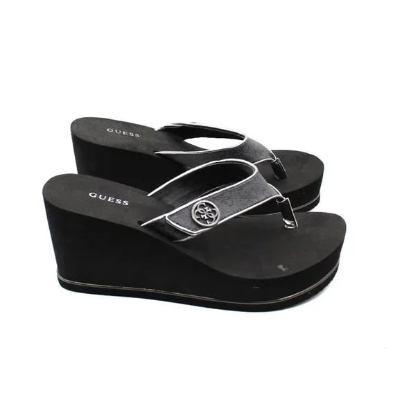 Guess Sarraly Eva Logo Wedge Sandals Women's Shoes - Walmart.com