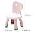 thumbnail image 2 of Minkissy Kids Stool Comfortable Sitting Back Chair for Children Pink 1Set, 2 of 5