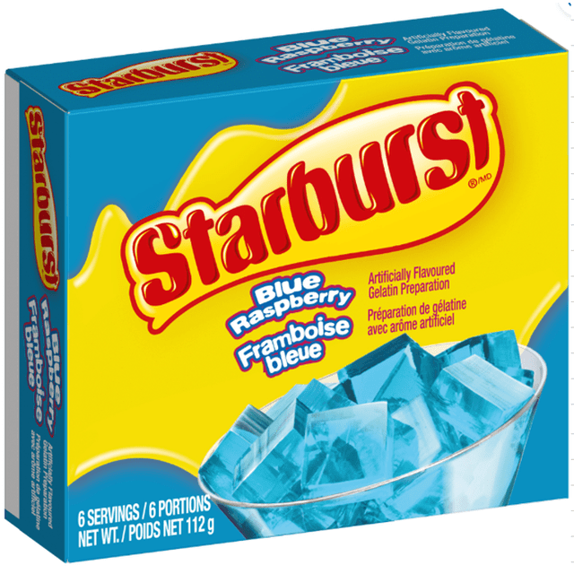Starburst Blue Raspberry Gelatin