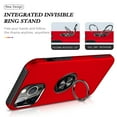 thumbnail image 7 of JTCASES for iPhone 14 Pro Max Case, Car Mount Bracket 2-layer Hybird Shockproof PC TPU Anti-fall Slim Fit Lightweight Magnetic Cover for iPhone 14 Pro Max（6.7" 2022) - Red, 7 of 7