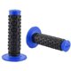 thumbnail image 1 of KAIYANG par de empuñaduras universales antideslizantes de goma para motocicletas, scooters y motos de cross, 21 mm a la izquierda y 24 mm a la derecha, color azul, 1 of 5