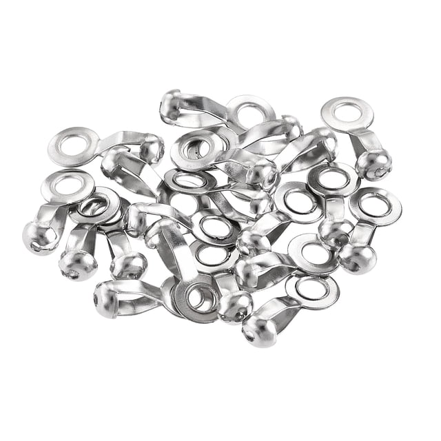 Unique Bargains 3mm 3.2mm Pull Loop Ball Chain Connector 20 Count