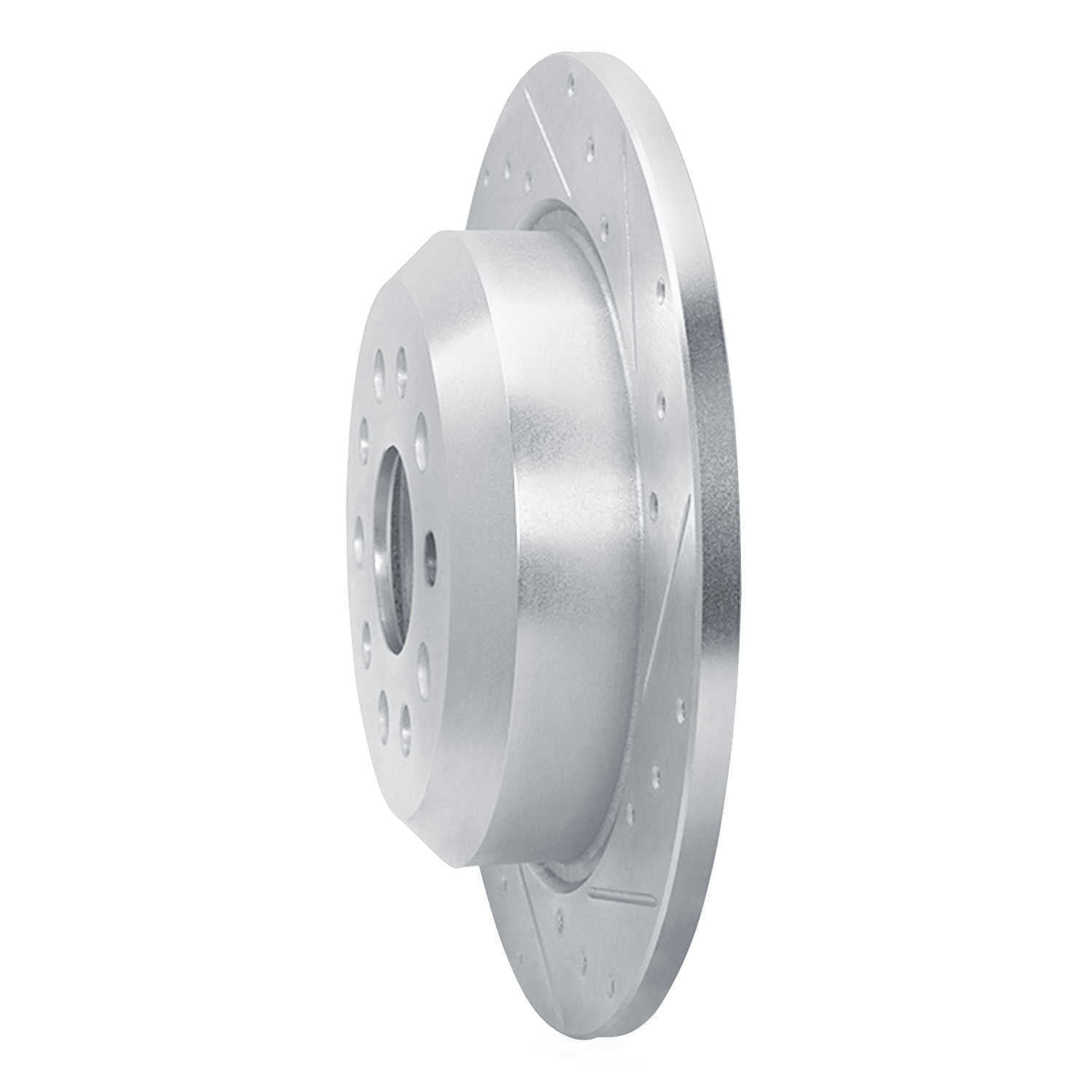 Dynamic Friction Company 631-42024R DFC Brake Rotor - Drilled And Slotted - Silver