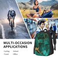 thumbnail image 5 of Defioc Green Gold Glitter Pattern Carry on Backpack,16.5x12.5x5.5 Personal Item Bag Carry On Backpack Water Resistant Lightweight Daypack, 5 of 7