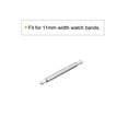 thumbnail image 3 of Unique Bargains 11mm Watch Band Pin 1.3mm Dia Stainless Steel Single Flanged End Spring Bar Pins 200 Pack, 3 of 5