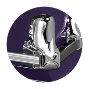 Titan Casket, Orion Series Steel Casket in Purple with White Interior