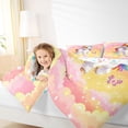 thumbnail image 3 of Metsweet Magical Horse Unicorn King Size Comforter Sets 3pcs, Gradient Rainbow Butterflies Comforters King Size,1 Comforter and 2 Pillowcases, 3 of 6