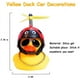 thumbnail image 3 of Adornos de coche de juguete de pato de goma, decoraciones de tablero de coche de pato amarillo, gafas de pato geniales con casco de hélice (mariquita), 3 of 5