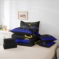thumbnail image 5 of 7 Pcs Comforter Set Twin Size,Sports Bed in a Bag with Flat Sheet and Fitted Sheet and Adults,American Football Lovers Bedding Set with Pillowcase and Sham(Baltimore), 5 of 5