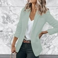 thumbnail image 2 of Gvdentm Women's Casual Blazers Open Front Long Sleeve Work Office Jackets Blazer Grey,S, 2 of 5