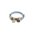 thumbnail image 1 of Women Stainless Steel Crystal Bee Charms Bracelets Wire Cable Rhinestones Disco Ball Open Adjustable Cuff Bangle DIY Jewelry, 1 of 4
