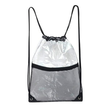Large Capacity Transparent PVC Drawstring Backpack Adjustable Drawstring Backpack Cccanaooolceie