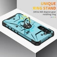 thumbnail image 3 of for Samsung Galaxy S24 FE Case with Invisible Ring Stand, Military Grade Drop Protection Support Car Mount Holder, Heavy Duty Shockproof Phone Cover for Samsung Galaxy S24 FE, Light Blue, 3 of 8
