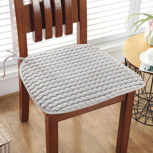 Funda de almohada universal de felpa para silla, cojín para silla, cojín para taburete de comedor, cojín para taburete de entrada, cojín para asiento, cojín de felpa aterciopelada