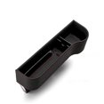 thumbnail image 1 of Caja de almacenamiento para espacio de asiento de coche, soporte de bolsillo de cuero PU, accesorios multifuncionales para coche (asiento del conductor principal) Sincero Electrónica, 1 of 5