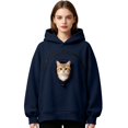 thumbnail image 2 of AURORADY Pet Pouch Hoodie for Women Men Oversized Sweatshirt with Zipper Pocket Cat Dog Carrier Pullover Top, 2 of 9