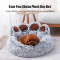 thumbnail image 3 of Plush Dog Bed Bear Paw Shape Pet Bed for Cats and Dogs Cute Soft Dog Basket, 3 of 4