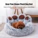 thumbnail image 3 of Plush Dog Bed Bear Paw Shape Pet Bed for Cats and Dogs Cute Soft Dog Basket, 3 of 5