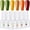 Orange, variant on 6 Bottles Types of Red Soak off Gels Gel Nail Polish Set, 0.27fl.oz