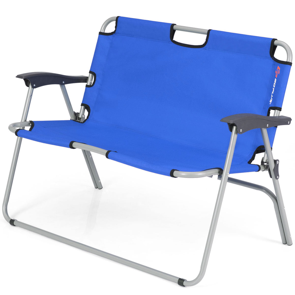Topbuy 2 Person Camping Folding Chair Loveseat Bench