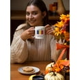 thumbnail image 2 of Living With A Romanian Builds Character. Proud Culture Coffee & Tea Mug For Man And Woman Born In Romania, Married To A Romanian Male Or Female, Girlfriend And Boyfriend (15oz), 2 of 8