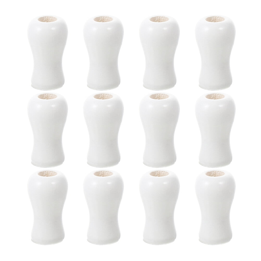 NUOLUX 24Pcs Wood Cord Tassel Window Blind Shades Wood Cord Knobs Drops